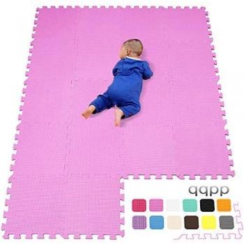 qqpp Alfombra Puzzle para Niños Bebe Infantil - Suelo de Goma EVA Suave. 18 Piezas