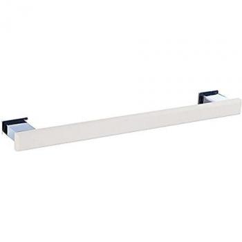 Toallero de baño 45cm para Pegar Cromo/Blanco Natura Manillons Torrent