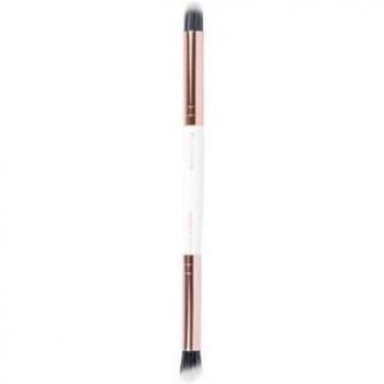 Brushworks Dual Face Highlight and Contour Brush - White & Gold