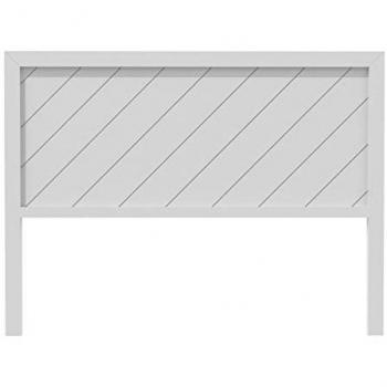 Cabecero Davao Artesanal de Madera de Pino Lacado Blanco para Cama de 135 cm - Fabricado en España por Muebles PEJECAR