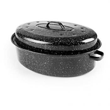 Cocotte Negra Ibili 36 CM con Tapa de Hierro Fundido