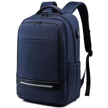 Vodlbov Mochila Portatil Mochila Hombre Impermeable Mochila Ordenador Portatil 17 Pulgadas Mochila Portatil con Puerto USB Mochila Antirrobo del Negocio Trabajo Diario Viaje Escolares - Azul