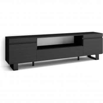 Mueble TV Industrial Negro 200x57x35cm para Televisores hasta 80 - Skraut Home