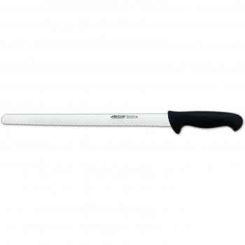 Arcos Serie 2900, Cuchillo Pastelero Flexible, Hoja Serrada de Acero Inoxidable Nitrum de 350 mm, Mango inyectado en Polipropileno Color Negro