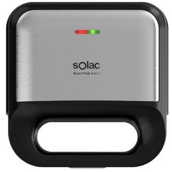Sandwichera Eléctrica Solac SD5060 750W Negro Acero Inoxidable
