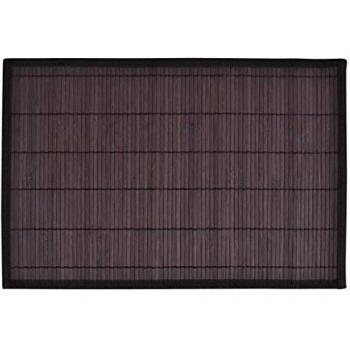 vidaXL 6 salvamanteles de bambú Dimensiones 30 x 45 cm de Color marrón Oscuro