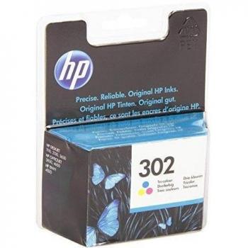 HP 302 Tri-color Original Ink Cartridge - Cartucho de tinta para impresoras