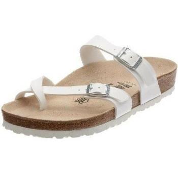 Birkenstock Mayari White Birko Flor Sandals EU 44