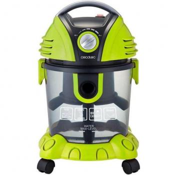 Cecotec Conga Wet&Dry Aspirador de Sólidos y Líquidos 1400W, Capacidad 15L, Función Soplador, Regulador de Potencia, Tubo Metálico,