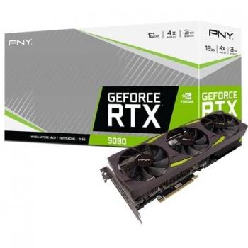Tarjeta Gráfica PNY GeForce RTX 3080 12GB UPRISING Triple Ventilador LHR GDDR6X