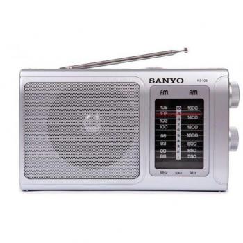 Radio AM/FM Sanyo KS-109 color plata