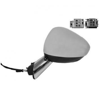 Espejo retrovisor VAN WEZEL 0952817 con ajuste manual, diseño aerodinámico, vidrio convexo para mayor visibilidad, acabado en negro y compatible con modelos específicos de vehículos