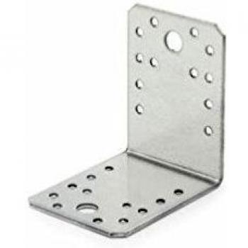 Index SCED070705 - Escuadra de ensamblaje perforada orificios desiguales galvanizada en caliente 70 x 70 x 55