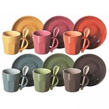 Excelsa Set 6 Tazas De PorcelanaMulticolor90 ml