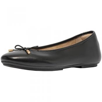 Fitflop Delicato Bow Soft Black Ballerina Flats for Women EU 37