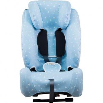 Funda para Silla de Coche Klippan Century Jyoko Blue Sparkles de Algodón y Refuerzo Técnico