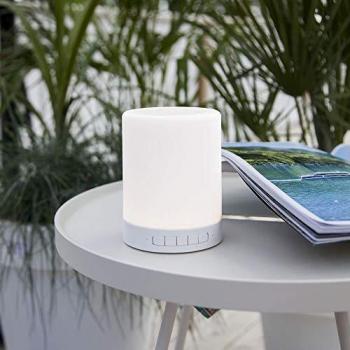 Lámpara de Mesa LED 362-81 con Altavoz Bluetooth, RGBW y Slot Micro-SD