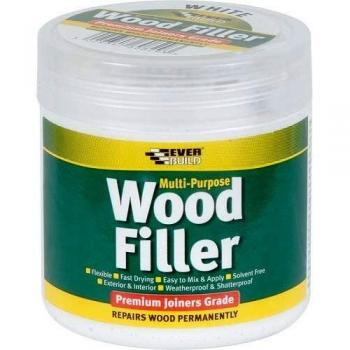 Everbuild Multi-Purpose Wood Filler, White, 250 ml