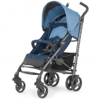 Chicco Lite Way2 - Silla de paseo ligera y compacta, 7 kg, color azul