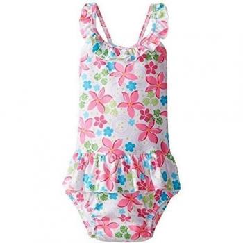 Juego Clásicos último Swim Nappy Ruffle Tanksuit correo 712150-004-47 Baño con Volant blanca Frangipani Chica 24 Meses