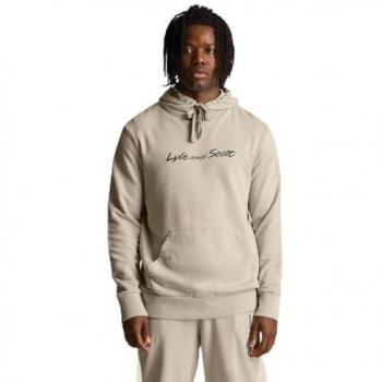 Lyle & Scott Script Dark Navy Hoodie Sweatshirt