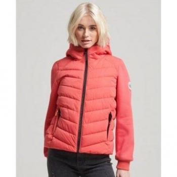 Chaqueta Acolchada Storm Hybrid Rosa de Superdry