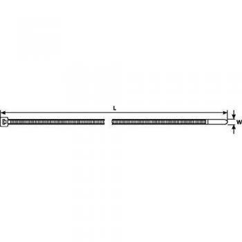 Hellermann Bridas-sist.fijacion - Brida estándar t18r 100x2,5 pa66 na-100