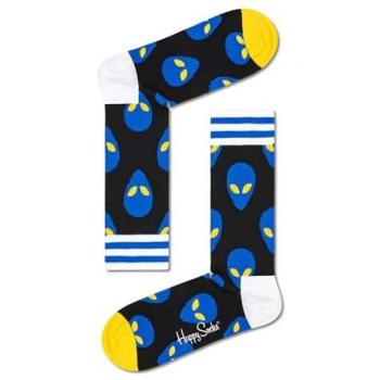 Calcetines Crew Alien Finos Happy Socks - Talla 36-40, Azul, Multicolor, Suavidad Garantizada, Unisex Adulto