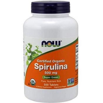 Now Foods Certified Organic Spirulina Tablets 500mg - 500 Count