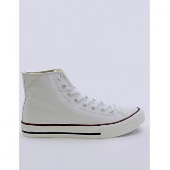 Victoria Basket Lona Plataforma 106500 - Zapatillas Botín Blanco para Mujer Talla 36