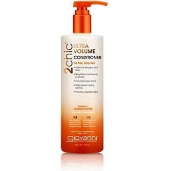 Giovanni Ultra Volume Lightweight Conditioner with Tangerine Butter & Papaya for Thin Fine Hair, Color Safe & Sulfate Free, 24 oz (Pack of 1)