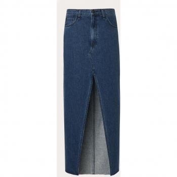 Rag & Bone Avery Long Denim Skirt Blue 25