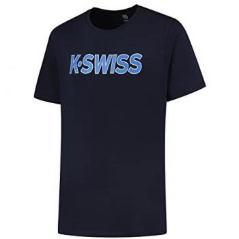 K-Swiss Essentials Tee Camiseta De Manga Corta Hombres - Azul Oscuro