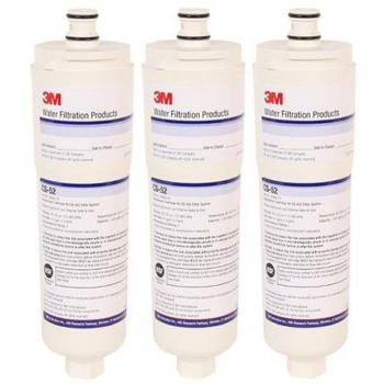 Filtro de Agua 3M CS-52 para Frigoríficos Americanos - Pack de 3 Filtros Internos