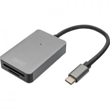Lector de tarjetas USB-C con 2 puertos de alta velocidad (Digitus DA-70333)