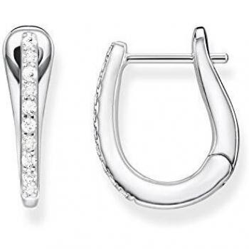 Pendientes de aro clásicos de plata 925 con zirconia sintética - Thomas Sabo CR629-051-14
