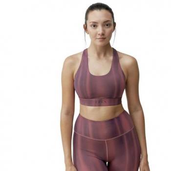 Born Living Yoga Top Blanche Performance Violeta Oscuro Medium Support Mujer