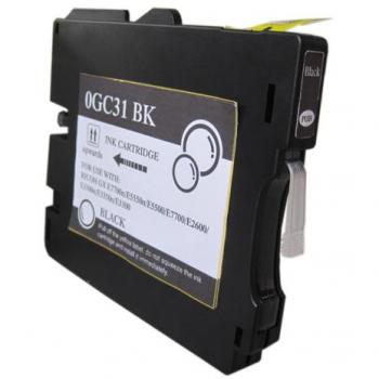 Cartucho de Tinta Pigmentada Compatible Ricoh GC31K Negro - Reemplaza 405688/405701