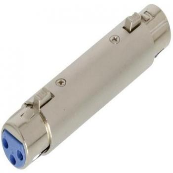 CABLEPELADO Adaptador XLR Mono 3 Pin Hembra a XLR 3 Pin Hembra Gris