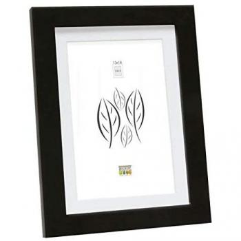 Marco de Fotos Deknudt S66KD1 P1 30x45 cm Madera Plata con Passepartout