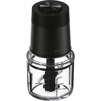 Picadora eléctrica Haier I-Master Series 5 HCH5B1, 550W, 0.5L, 2 Velocidades, Bol de vidrio, Base antideslizante, Negro