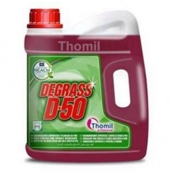 Thomil Degrass D-50 Desengrasante Alcalino 4,7 Kg - Especial para limpieza en frío de grasas requemadas e incrustaciones