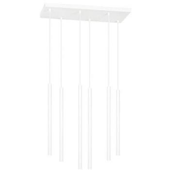 Lámpara de Suspensión Selter EPIKASA, Acero con Recubrimiento de Polvo, Blanco, 59x120x22 cm