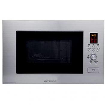 Microondas de encastre Orbegozo 900 W con Grill 1000 W, Capacidad 23 L, Acero Inoxidable y 6 niveles de potencia