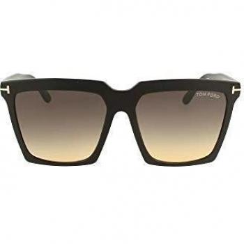 Tom Ford Sabrina-02 Black Smoke Shaded Sunglasses, Female, Size: 58 MM