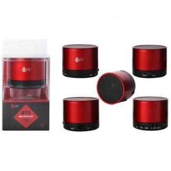 One Plus 801229.0 - Mini altavoz con Bluetooth, color rojo
