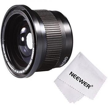 Neewer® 58MM 0.35 X Objetivo ojo de pez súper lente de gran angular con Macro cerrar lente de conversión para CANON REBEL