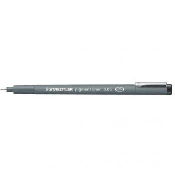 Staedtler Pigment Liner 308 005-9 Rotulador calibrado para escribir, de 0.05mm, 1 Paquete de 10