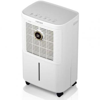 Deshumidificador Digital Haeger 10 Litros - Panel Táctil, Temporizador Programable, Alarma de Depósito Lleno, Fácil Movilidad