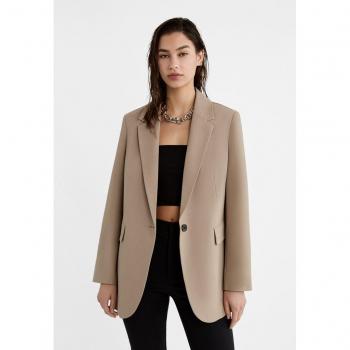 Stradivarius Regular Fit Brown Blazer Size S